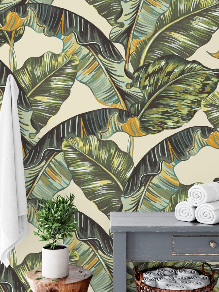 Banana Leaf Peel And Stick Wallpaper