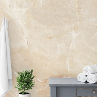 Warm Beige Onyx Marble Peel and Stick Wallpaper, Sandy Neutral Stone Wall Mural, Modern Luxury Bathroom and Spa Decor