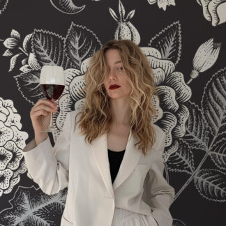 Moody Black and White Floral Peel and Stick Wallpaper, Vintage Botanical Sketch Wall Mural, Large Rose and Hydrangea Removable Decor