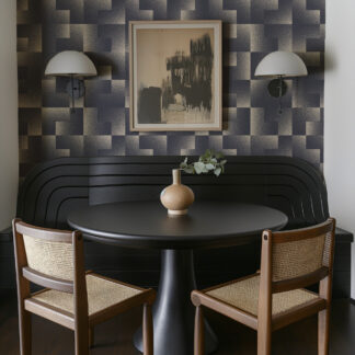 Modern Stippled Geometric Peel and Stick Wallpaper, Pointillism Abstract Block Wall Mural, Sophisticated Contemporary Decor