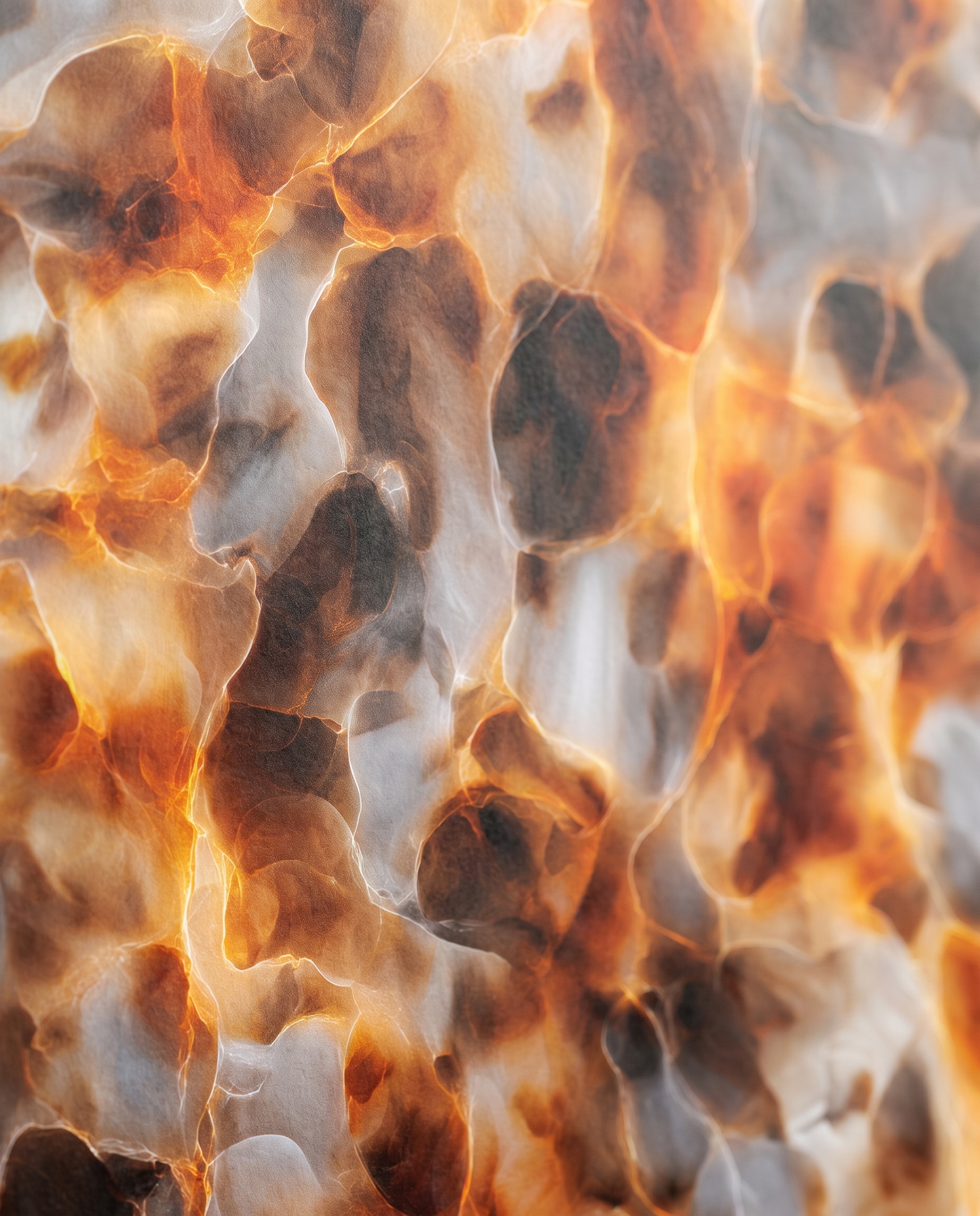 Abstract Onyx Stone in Burnt Orange and Gold, Peel and Stick Wallpaper, Removable Wall Mural for a Dramatic Living Room Accent Wall