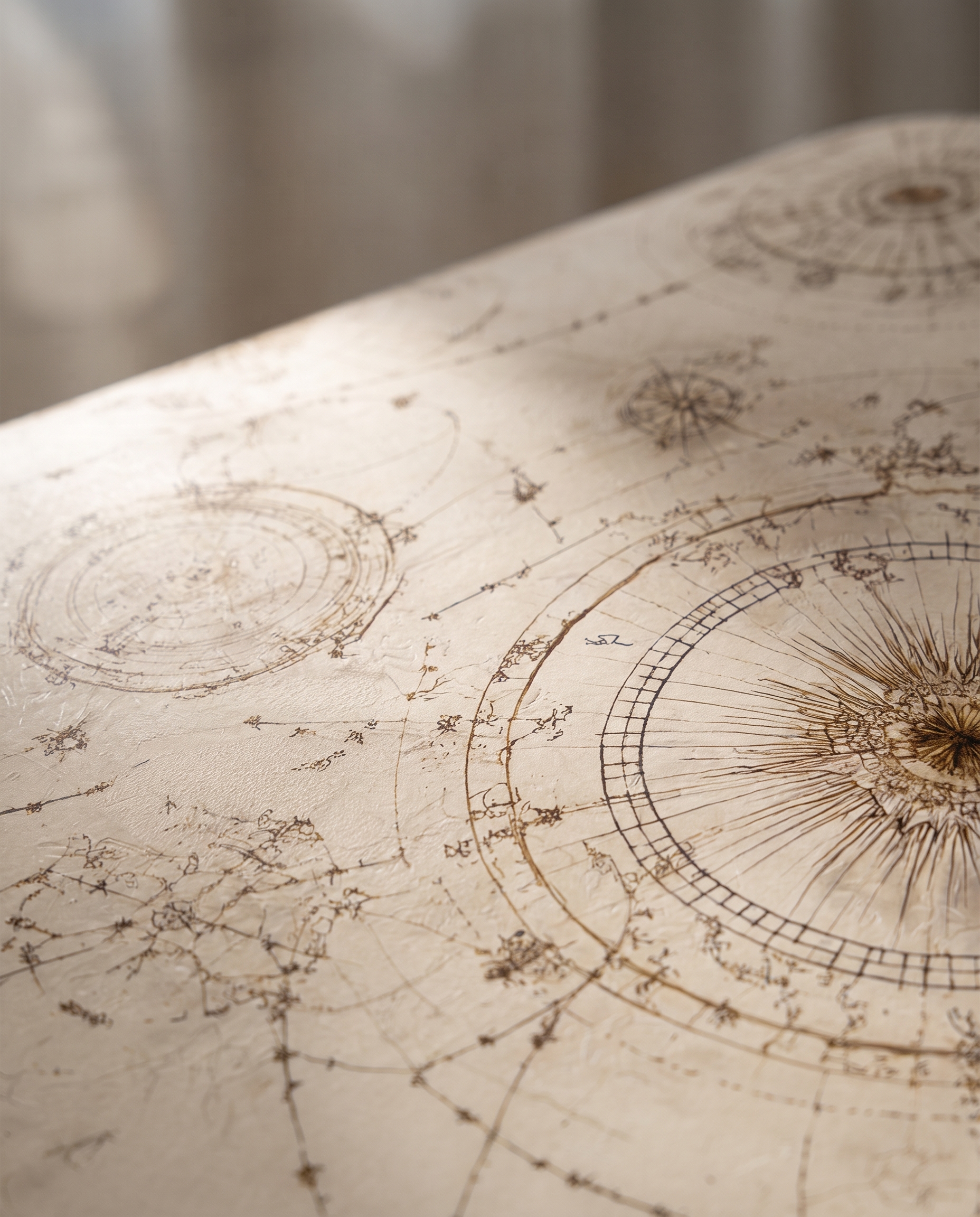 Vintage Celestial Map Wallpaper, Antique Star Chart in Sepia, Peel and Stick Wallpaper, Removable Wall Mural for Study or Office Accent Wall